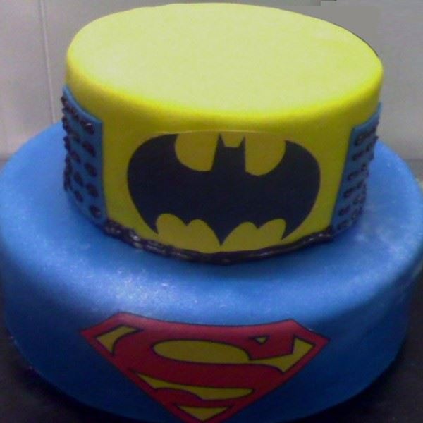 My Super Heros Fondant Cake