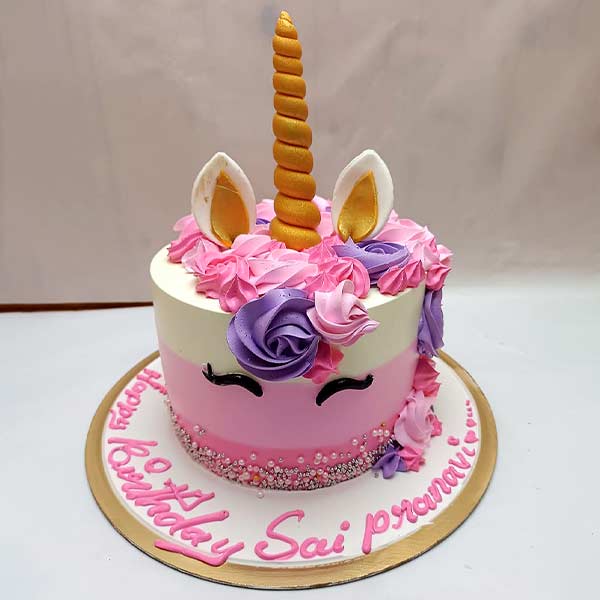 Ombre Unicorn Cake