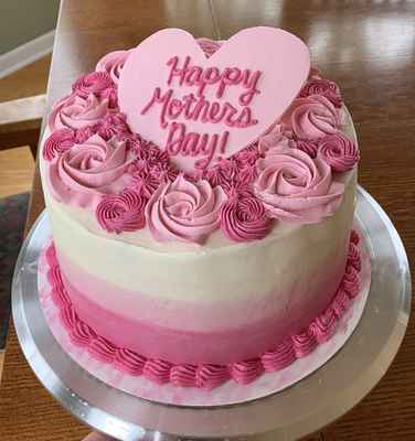  Pink Ombre Rose Mothers Day Cake