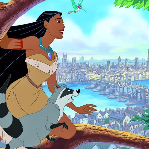 Poncahontas Photo Cake