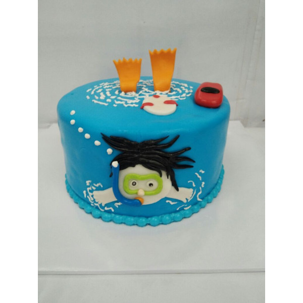 Pool Party Cake