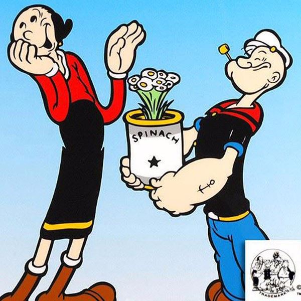 Popeye Olive Photo Cake