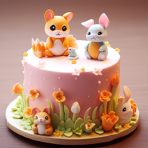 Rabbit Theme cake