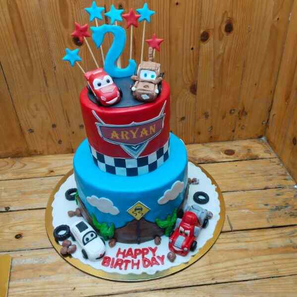 Racing Adventure Birthday Cake