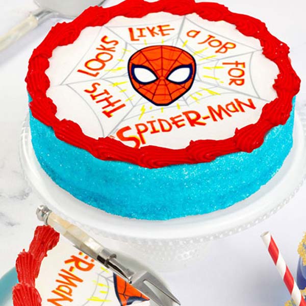 Spider men cake
