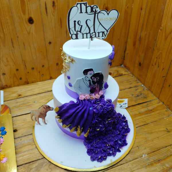 The First of Many Elegant Anniversary Cake