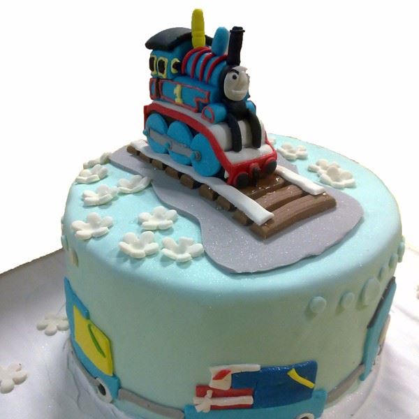 Thomas Cream Fondant Cake