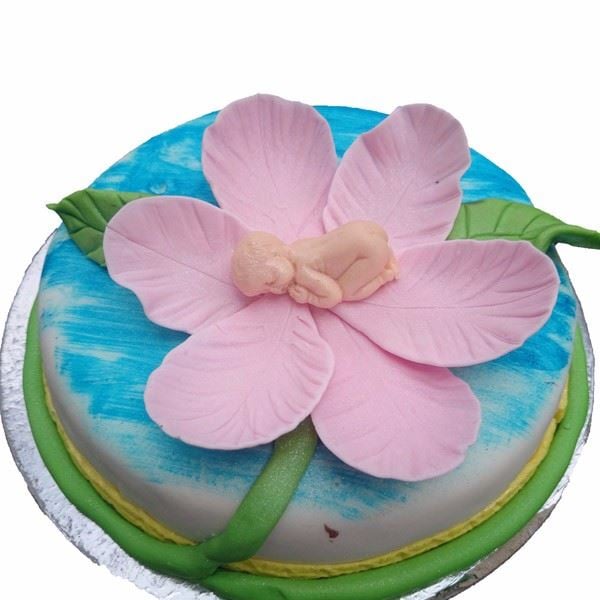 Thumbelina On Flower Cake
