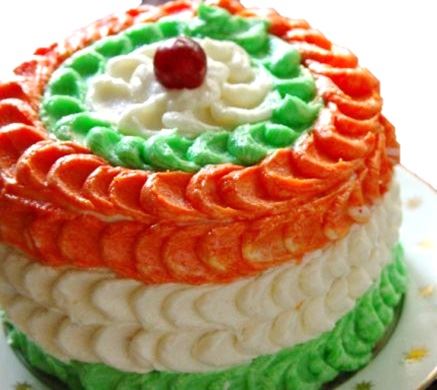 Tricolour Theme Cake 03