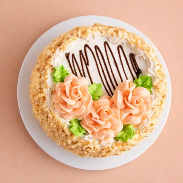 Valentines Day Cream Cake