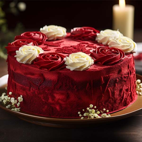 Valentines Day Red Cake
