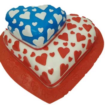 Valentines Day Cake 07 Cream_Fondant