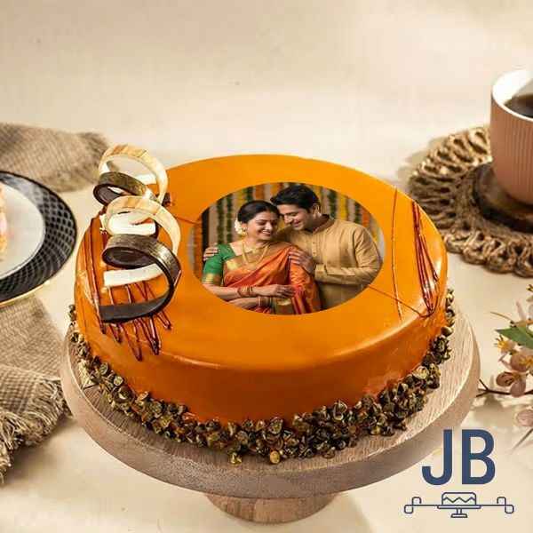 wedding day Photo Cake