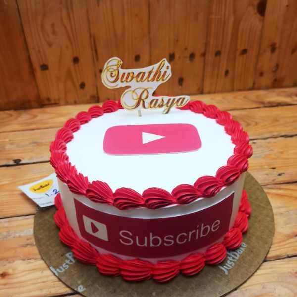 YouTube Theme Celebration Cake