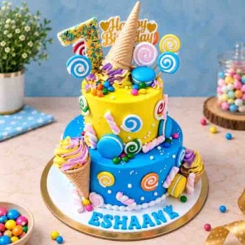2 Tier Candyland Cake