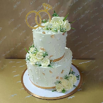 2 Tier Wedding Cake