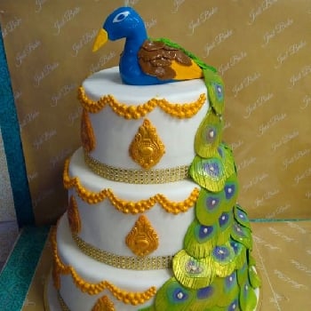 Royal Peacock cake 