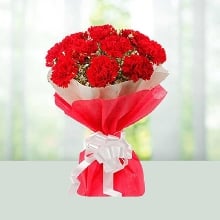 Bunch Red Carnation