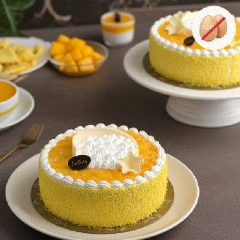 Alphanso Mango Eggless Cake
