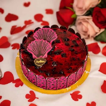 Canadian Blueberry Valentine Cake