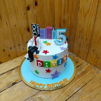 City Theme Birthday Cake