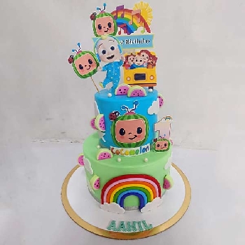 Cocomelon 2-Tier Cake
