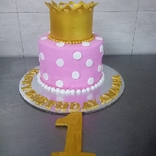 Princess Crown Theme Cake