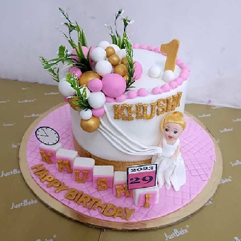 Fondant Doll Theme Cake 