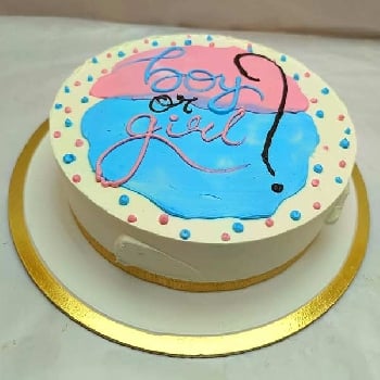 Gender Reveal Cake