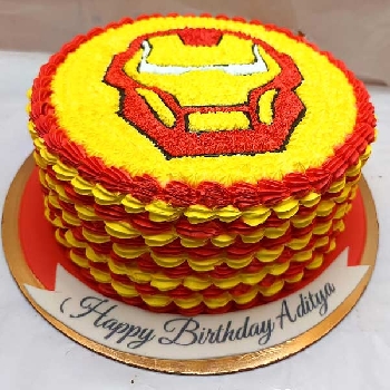 Iron Man Cream Cake