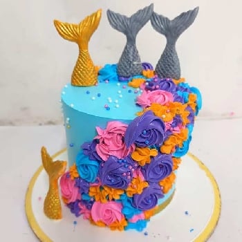 Mermaid Theme Cake