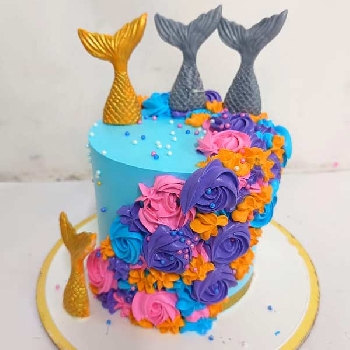 Mermaid Theme Cake