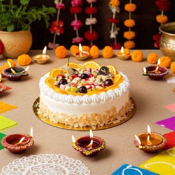 Mixed Fruit Gateaux Eggless Cake