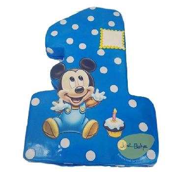 Number Theme Mickey in Blue 3Kg Fondant