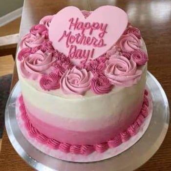  Pink Ombre Rose Mothers Day Cake