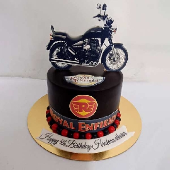  Royal Enfield Bike Theme Cake