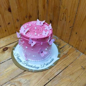 Ruddy Butterfly Cake