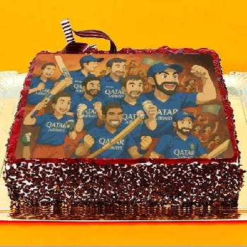 RCB Team Photo Cake