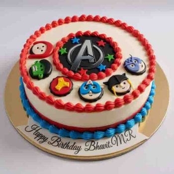 Avengers Theme Cake 01