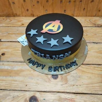 Avengers Themed birthday cake