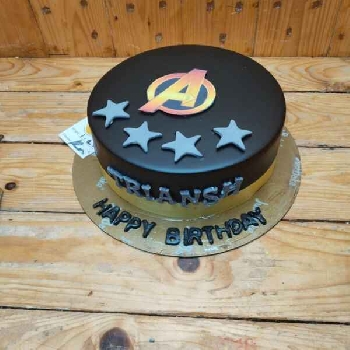 Avengers Themed birthday cake