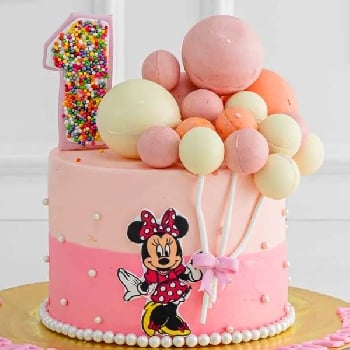 1st birthaday balloon cake