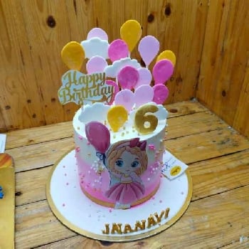 Balloon Princess Delight Cake