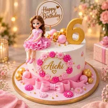 Barbie Doll Birthday Cake 02