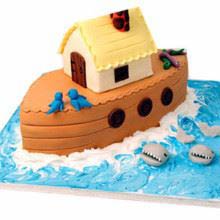 Boat House Fondant Cake