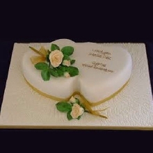 Bonding Hearts Fondant Cake
