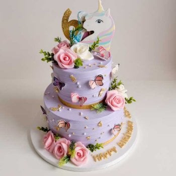 Butterfly Unicorn Cake