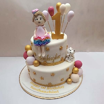 Birthday Ballerina Girl Cake