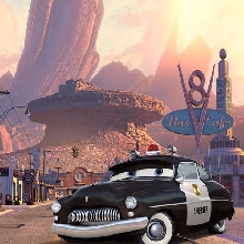 Cars Sheriff Photo Cake