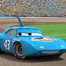 Cars Strip the King Weathers Photo Cake